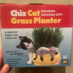 Chia Cat
FEATURING
SNOOZING KITTY
Grass Planter